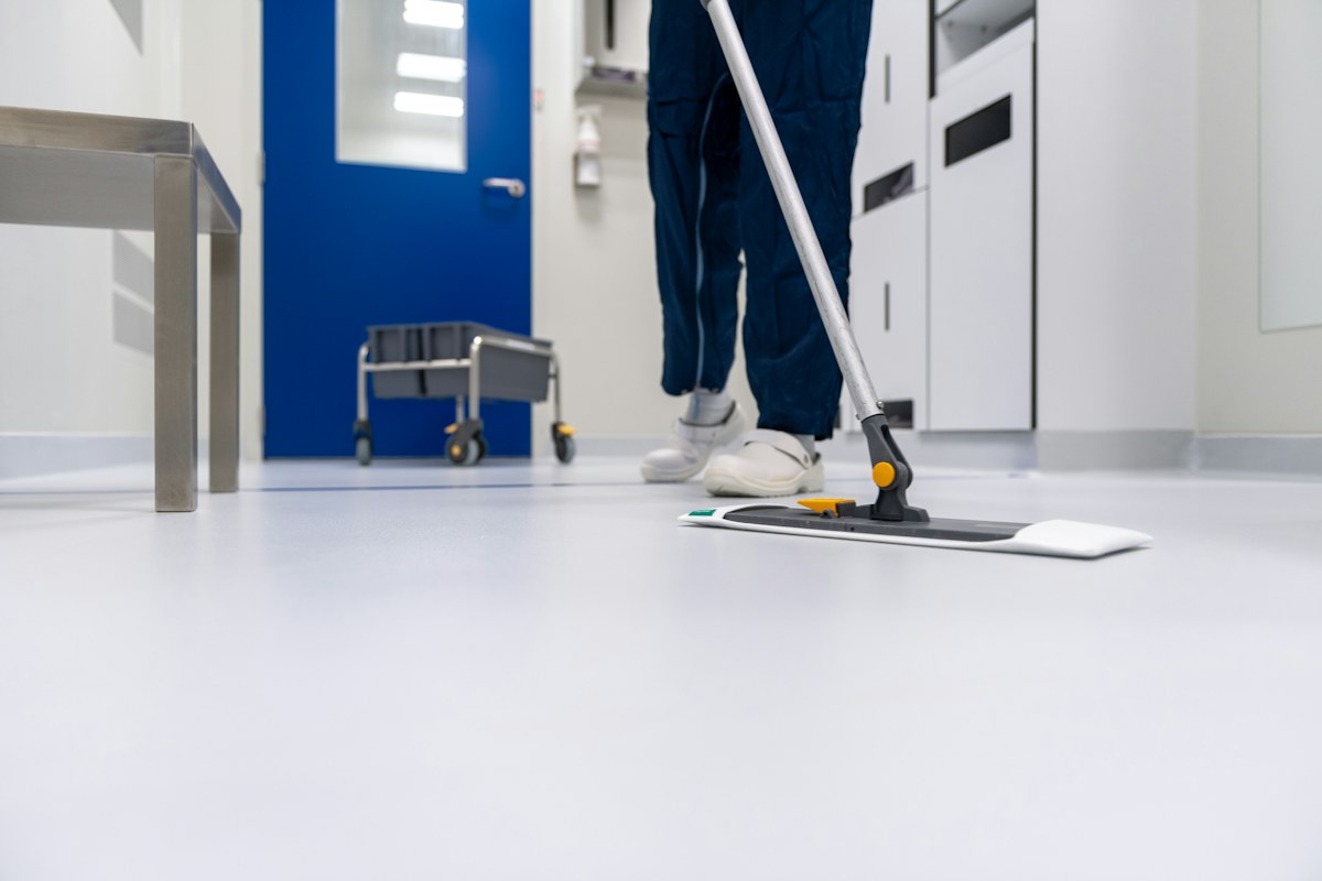 Professional floor cleaning